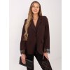 Dámske sako farba Hnedá kód MI-MA-A5288.68 (Farba Hnedá, Veľkosť ONE SIZE)