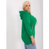 Dámska zelená športová mikina plus size RV-BL-8221.96 (Farba Zelená, Veľkosť ONE SIZE)