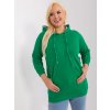 Dámska zelená športová mikina plus size RV-BL-8221.96 (Farba Zelená, Veľkosť ONE SIZE)