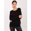 Dámska blúzka s dlhým rukávom čierna RV-BZ-A-160.19P (Farba Čierna, Veľkosť ONE SIZE)