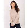 Dámska blúzka over size béžová RV-BZ-A-164.82 (Farba Béžová, Veľkosť ONE SIZE)