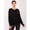 Dámska blúzka over size čierna RV-BZ-A-164.82 (Farba Čierna, Veľkosť ONE SIZE)