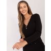 Dámska blúzka s dlhým rukávom čierna RV-BZ-A1045.99 (Farba Čierna, Veľkosť S/M)