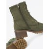 Zelené dámske členkové topánky na platforme Shelvt kod CCC -1- 5690GR (Veľkosť 39)