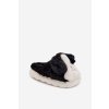 Detské chlupaté papuče pejskové čierne farnise / KIT255121-0 BLACK (Veľkosť 30/31)