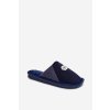 Pánské papuče s nášivkou tmavo modré presine / MIS255245-0 NAVY (Veľkosť 41)