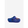 Penové Detské papuče zateplené s kožušinou s prackami tmavo modré cerelle / PP7589 ROYAL BLUE (Veľkosť 24)