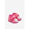 Detské papuče na suchý zips fuchsiové jeselle / KFW255108-0 FUSCHIA (Veľkosť 18)