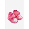 Detské papuče na suchý zips fuchsiové jeselle / KFW255108-0 FUSCHIA (Veľkosť 18)