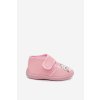 Detské bačkory na suchý zips ružové katline / KFW255109-0 PINK (Veľkosť 25)
