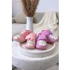 Detské bačkory na suchý zips ružové katline / KFW255109-0 PINK (Veľkosť 25)
