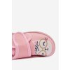 Detské bačkory na suchý zips ružové katline / KFW255109-0 PINK (Veľkosť 25)