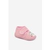 Detské bačkory na suchý zips ružové katline / KFW255109-0 PINK (Veľkosť 25)