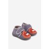 Detské papuče na suchý zips šedé katline / KFW255109-0 GREY (Veľkosť 24)