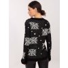 Dámsky sveter farba Čierna kód MI-SW-19133.90 (Farba Čierna, Veľkosť ONE SIZE)