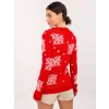 Dámsky sveter farba Červená kód MI-SW-19133.90 (Farba Červená, Veľkosť ONE SIZE)