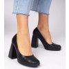 Dámske topánky lodičky čierne kód H22-186 - GM H22-186 BLACK 38 - GM (Veľkosť 38)