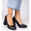 Dámske topánky lodičky čierne kód H22-186 - GM H22-186 BLACK 38 - GM (Veľkosť 38)
