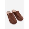 Pánské hnedé papuče selomir / MIS255230-0 BROWN (Veľkosť 40.5)