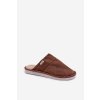 Pánské hnedé papuče selomir / MIS255230-0 BROWN (Veľkosť 40.5)