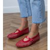 Dámske baleríny červené kód Y2708 - GM Y2708 RED 38 - GM (Veľkosť 39)