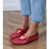 Dámske baleríny červené kód Y2708 - GM Y2708 RED 38 - GM (Veľkosť 39)