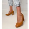 Dámske topánky lodičky hnedé kód CIC-308 - GM CIC-308 CAMEL 38 - GM (Veľkosť 39)