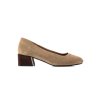 Béžové dámske lodičky na hrubom podpätku Sergio leone kod CCC -1- PB117BE (Veľkosť 38)