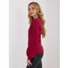 Dámska blúzka s dlhým rukávom bordová RV-BZ-A1051.96 (Farba Bordová, Veľkosť S/M)