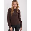 Dámska blúzka s dlhým rukávom tmavo-hnedá RV-BZ-A1051.96 (Farba Tmavo-hnedá, Veľkosť S/M)