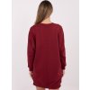 Dámske bordove šaty basic kód produktu RV-SK-6019.67 (Farba Bordová, Veľkosť ONE SIZE)