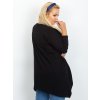 Dámska blúzka pre plnoštíhle moletky čierna RV-BZ-5031.06X (Farba Čierna, Veľkosť one size XL/2XL)