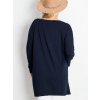 Dámska blúzka pre plnoštíhle moletky granatovo-modrá RV-BZ-5031.06X (Farba Granatovo-modrá, Veľkosť one size XL/2XL)