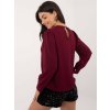 Dámska blúzka formálny štýl bordová MI-BZ-278519-1.40 (Farba Bordová, Veľkosť ONE SIZE)