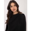 Dámska blúzka formálny štýl čierna MI-BZ-278519-1.40 (Farba Čierna, Veľkosť ONE SIZE)