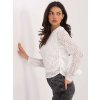 Dámska blúzka s čipkou biela IT-BZ-9950.79 (Farba Biela, Veľkosť ONE SIZE)