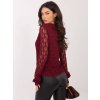 Dámska blúzka s čipkou bordová IT-BZ-9950.79 (Farba Bordová, Veľkosť ONE SIZE)
