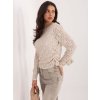 Dámska blúzka s čipkou svetlo-béžová IT-BZ-9950.79 (Farba Svetlo-béžová, Veľkosť ONE SIZE)