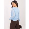 Dámska blúzka s čipkou svetlo-modrá IT-BZ-9950.79 (Farba Svetlo-modrá, Veľkosť ONE SIZE)