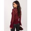 Dámska blúzka s čipkou bordová IT-BZ-9970.97 (Farba Bordová, Veľkosť ONE SIZE)