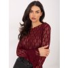 Dámska blúzka s čipkou bordová IT-BZ-9970.97 (Farba Bordová, Veľkosť ONE SIZE)