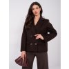 Dámska Bunda farba Tmavo-hnedá kód IT-KR-FL9559.02P (Farba Tmavo-hnedá, Veľkosť ONE SIZE)