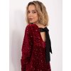 Dámske bordove šaty elegantné kód produktu MI-SK-A2813.64 (Farba Bordová, Veľkosť ONE SIZE)