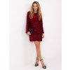 Dámske bordove šaty elegantné kód produktu MI-SK-A2813.64 (Farba Bordová, Veľkosť ONE SIZE)