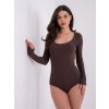 Dámske body tmavo-hnedá RV-BO-A1047.94 (Farba Tmavo-hnedá, Veľkosť S/M)