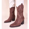 Dámske členkové topánky hnedé kód CHC388 - GM CHC388 BROWN 38 - GM (Veľkosť 38)