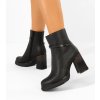Dámske členkové topánky čierne kód BY6904 - GM BY6904-2 BLACK 38 - GM (Veľkosť 38)