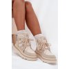 Dámské Botky Trapery Na Platformě Světle Béžové Liorae (Veľkosť 36)