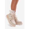 Dámské Botky Trapery Na Platformě Světle Béžové Liorae (Veľkosť 36)