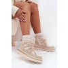 Dámské Botky Trapery Na Platformě Světle Béžové Liorae (Veľkosť 36)